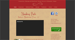 Desktop Screenshot of healingpathclinic.com