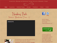 Tablet Screenshot of healingpathclinic.com